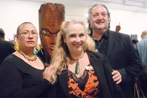 Exhibition curators Leafa Wilson Maree Mills and Nigel Borell2