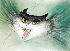 Scarface Claw in Hairy Maclary from Donaldsons Dairy p. 28 Lynley Dodd 1983.2