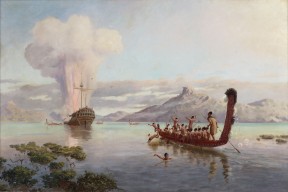 The Blowing up of the Boyd 1889 oil on canvas Louis John Steele and Kenneth Watkins